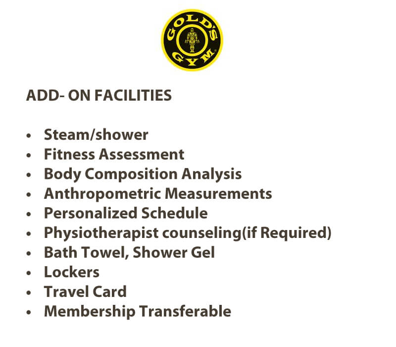 Gold's gym features